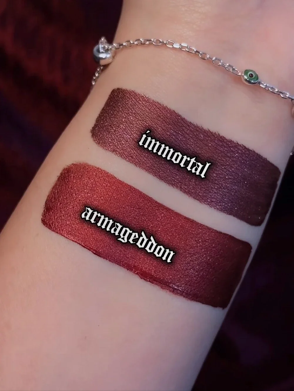 NEW Black Moon Cosmetics Immortal Blackened Purple Metallic Lipstick NWOB